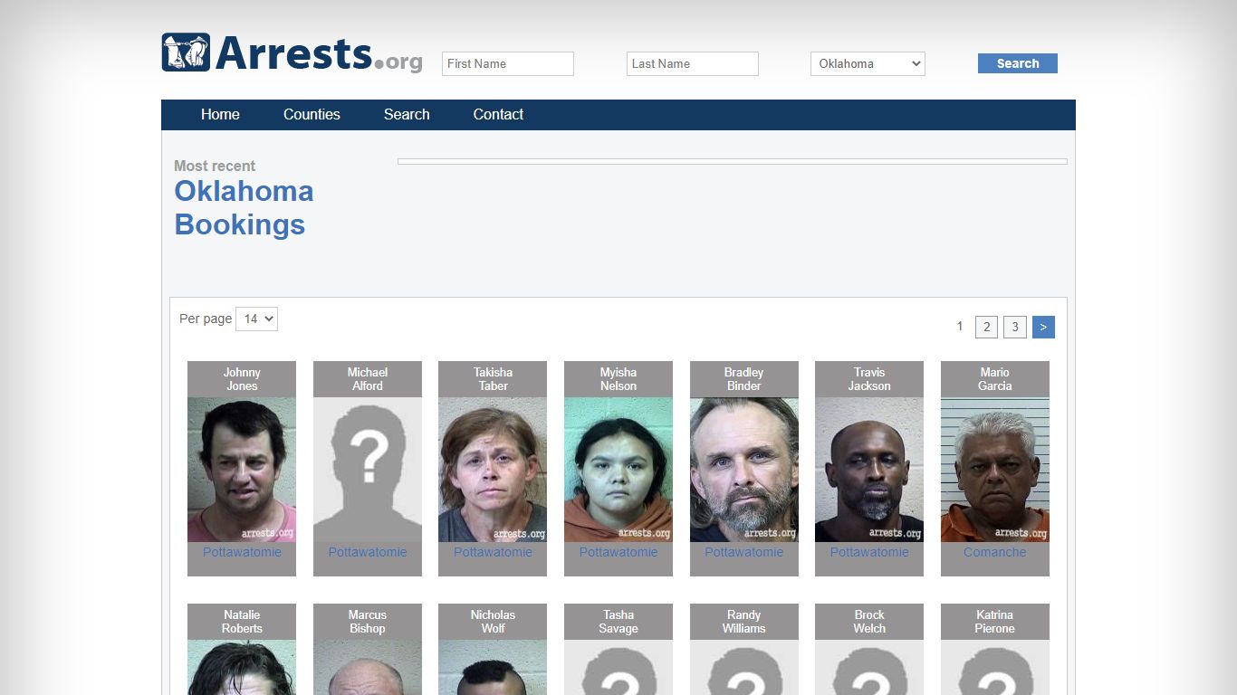 Oklahoma Arrests and Inmate Search